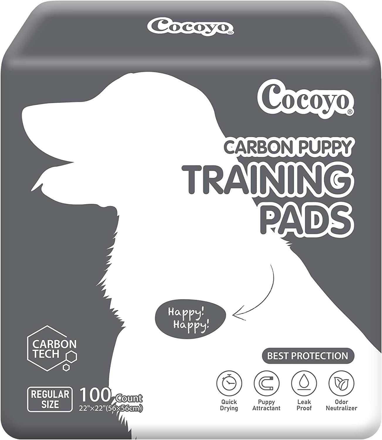 Dog Training Pads Dog Pee Pads  Best Value 22"X22" Super Absorbent Puppy Pads,White