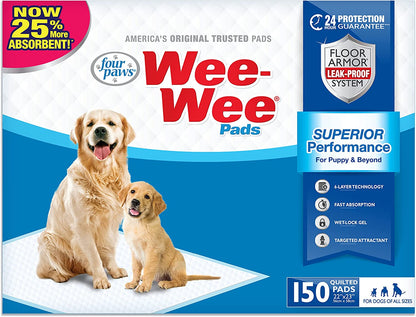 Wee-Wee Superior Performance Pee Pads for Dogs of All Sizes