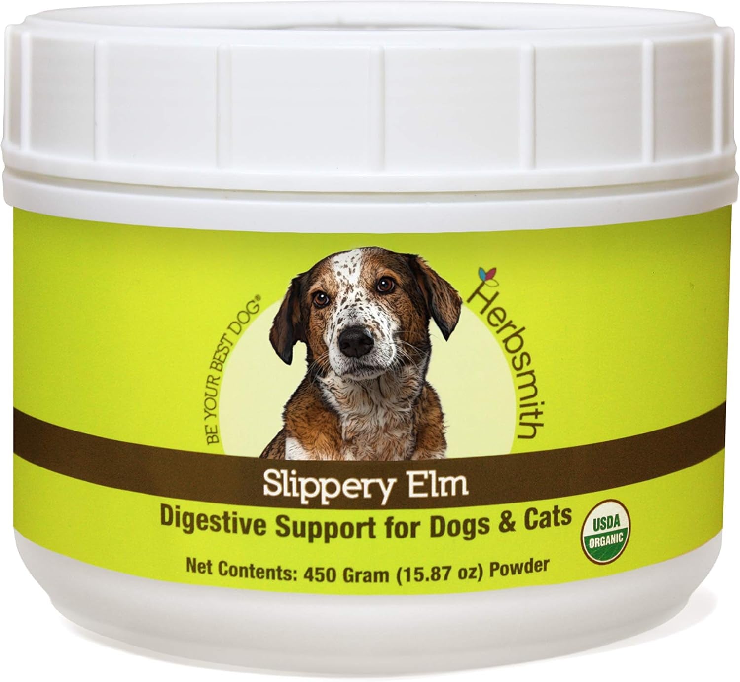 Organic Slippery Elm for Dogs and Cats | Digestive Aid | Constipation & Diarrhea Relief | Megaesophagus Support | USDA Organic