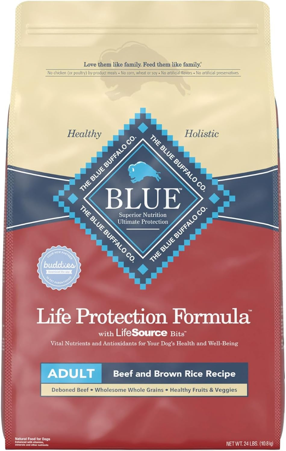  Adult Dry Dog Food for Strong Muscles Life Protection Formula