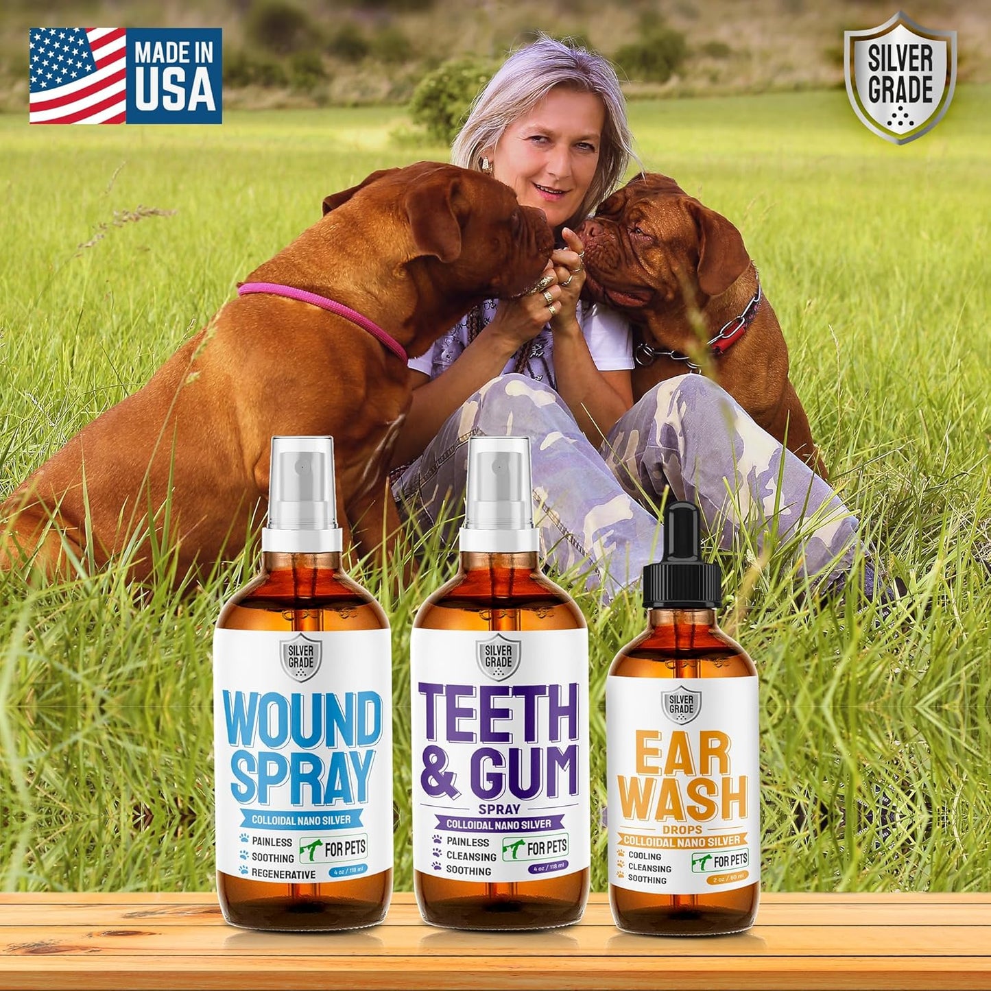 Wound Spray for Pets Skin Irritation, Bites & Burn