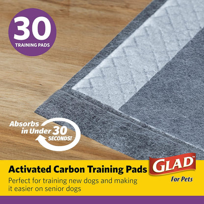 Glad Pets Extra Large Charcoal Dog Training Absorbent  Pads