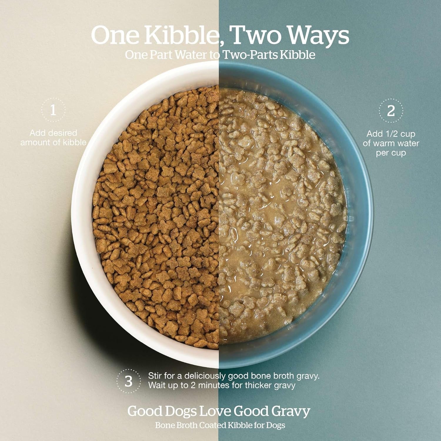 Dry Dog Food Good Gravy, Bone Broth Coated Kibble