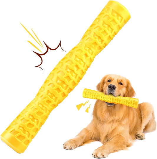 Dog Squeaky Toys Tough Rubber Chew Toys for Teething