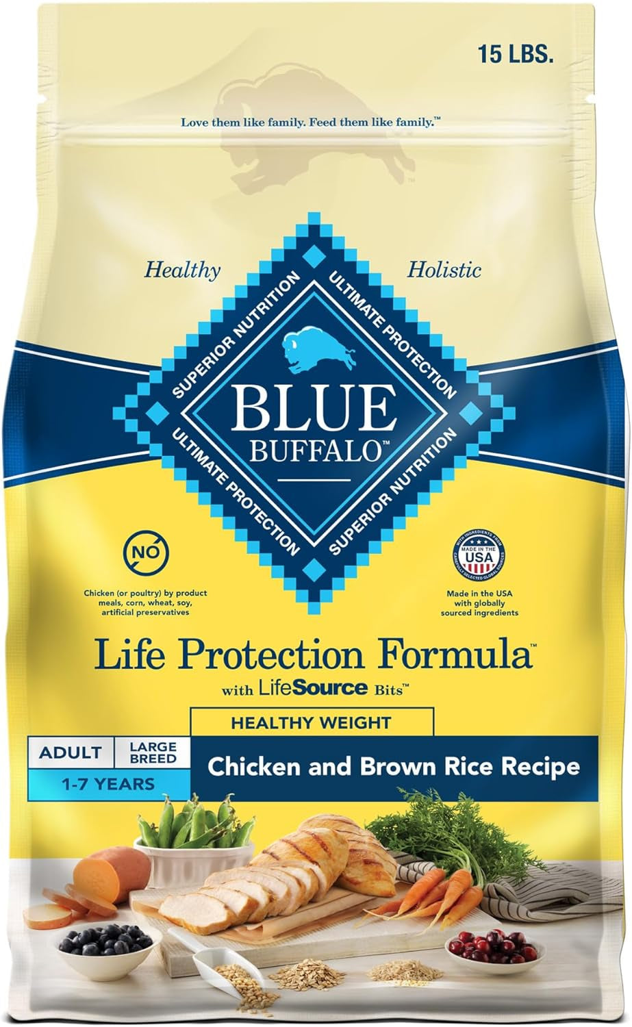  Adult Dry Dog Food for Strong Muscles Life Protection Formula