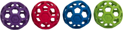 Pet Roller Dog Toy Training Puzzle Ball, Natural Rubber for Small to Medium Dogs Colors May Vary