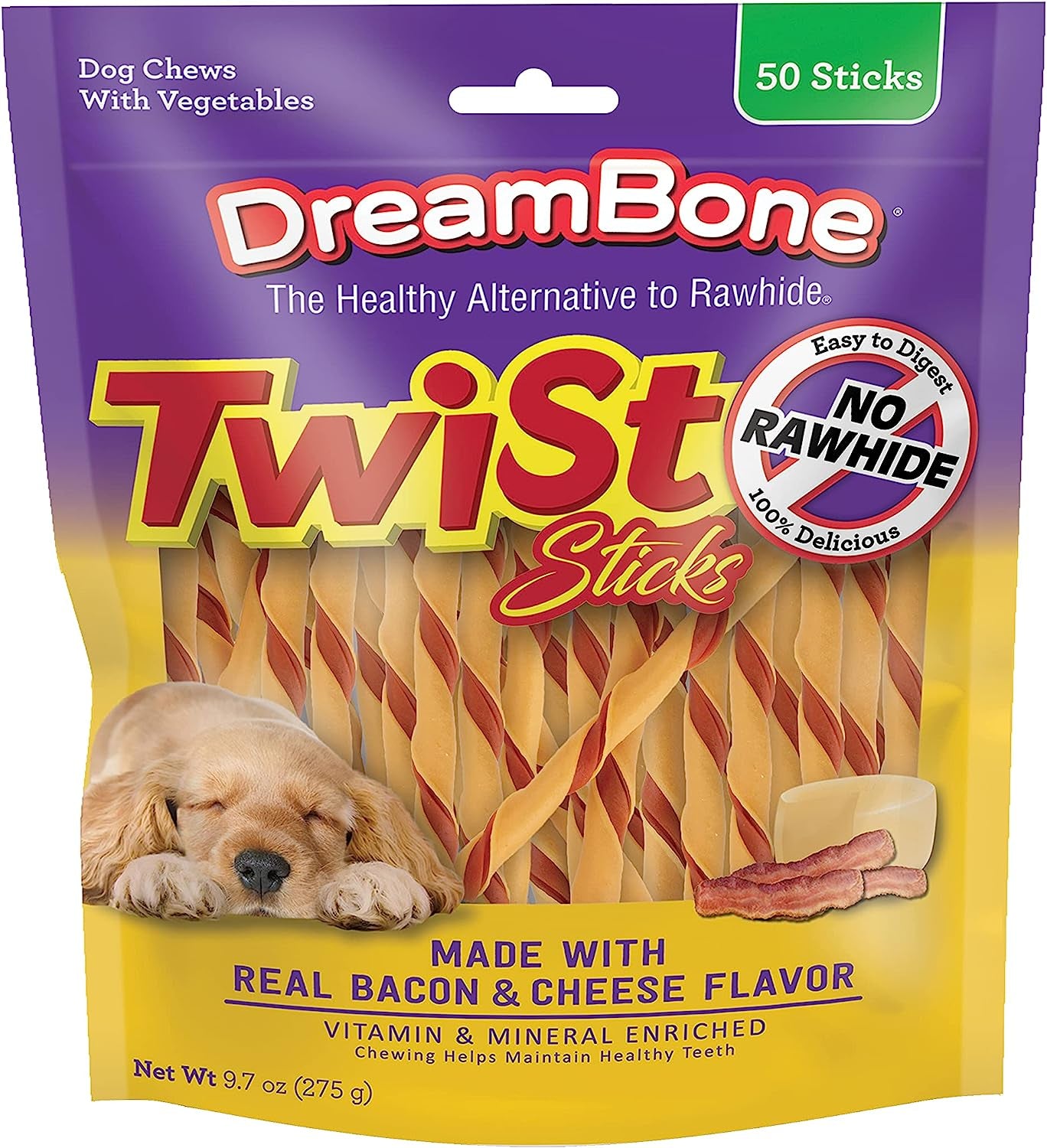 Twist Sticks, Made with Real Chicken, Rawhide-Free Chews for Dogs