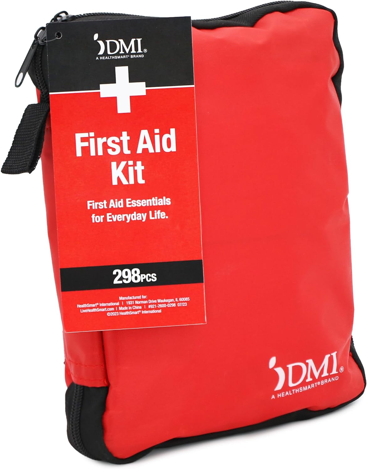 76-Piece Travel First-Aid Kit, All-Purpose Use for Minor Cuts and Scrapes, Durable Water-Resistant Case, Convenient and Portable, FSA & HSA Eligible