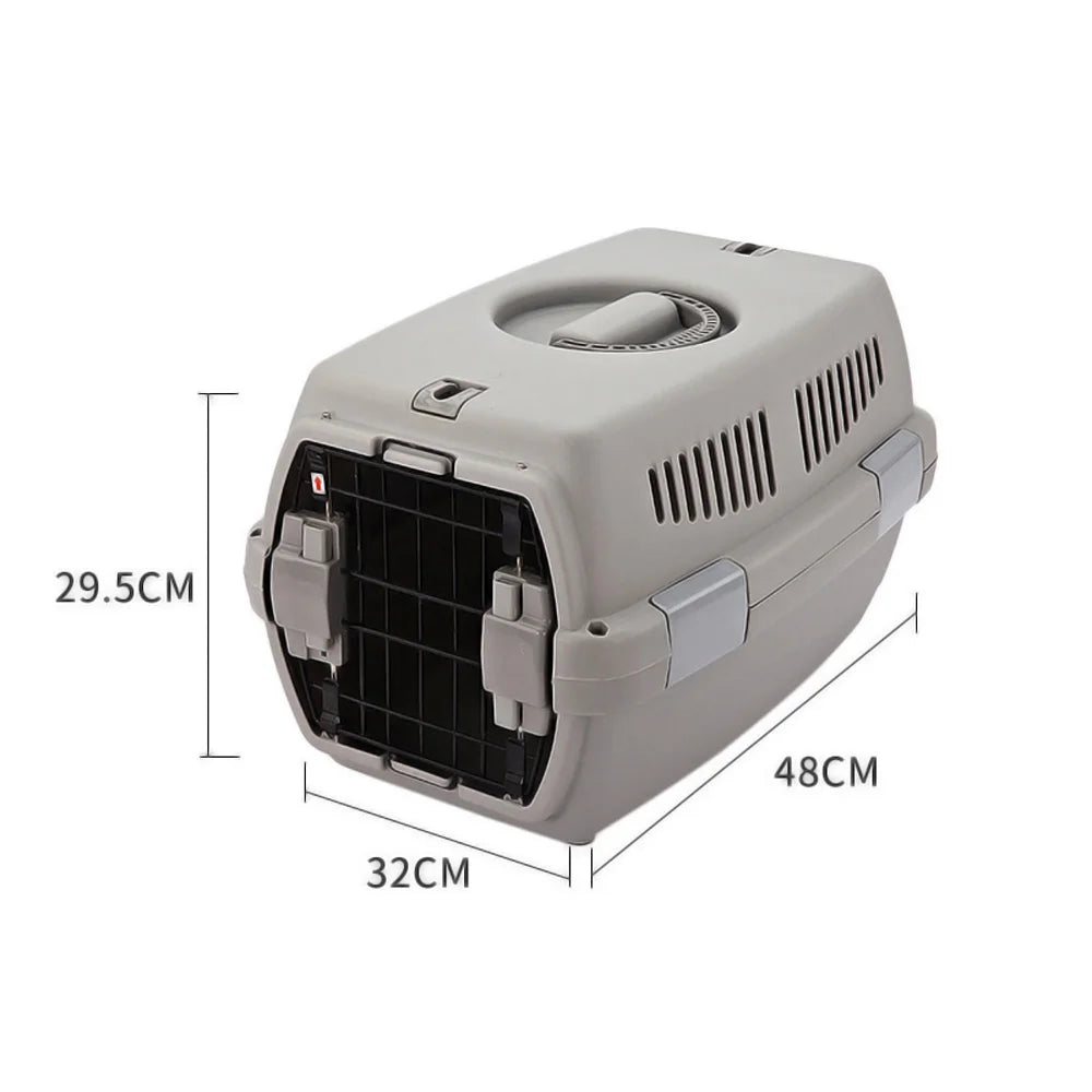 Pet Airline Crate | Durable, Breathable, Easy-Open Travel Carrier for Dogs and Cats