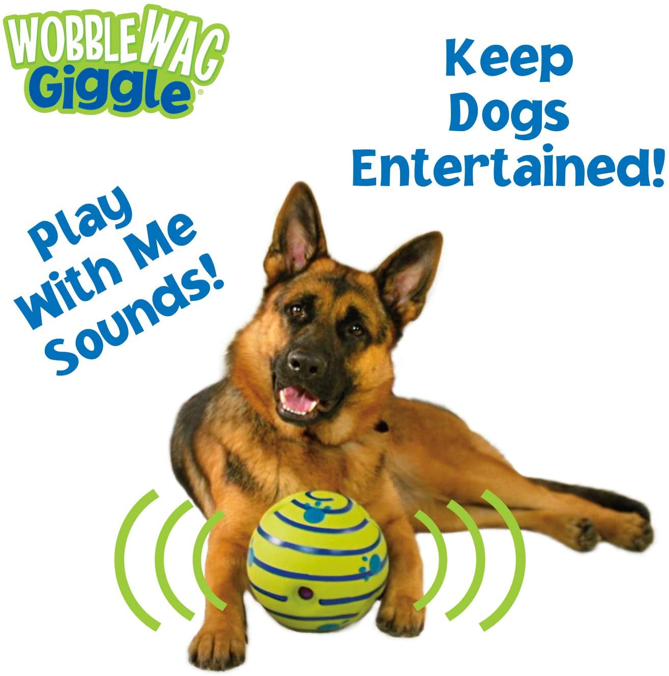 Interactive Ball Dog Toy Fun Giggle Sounds When Rolled or Shaken Pets Know Best Giggling Sound