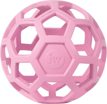 Pet Roller Dog Toy Training Puzzle Ball, Natural Rubber for Small to Medium Dogs Colors May Vary