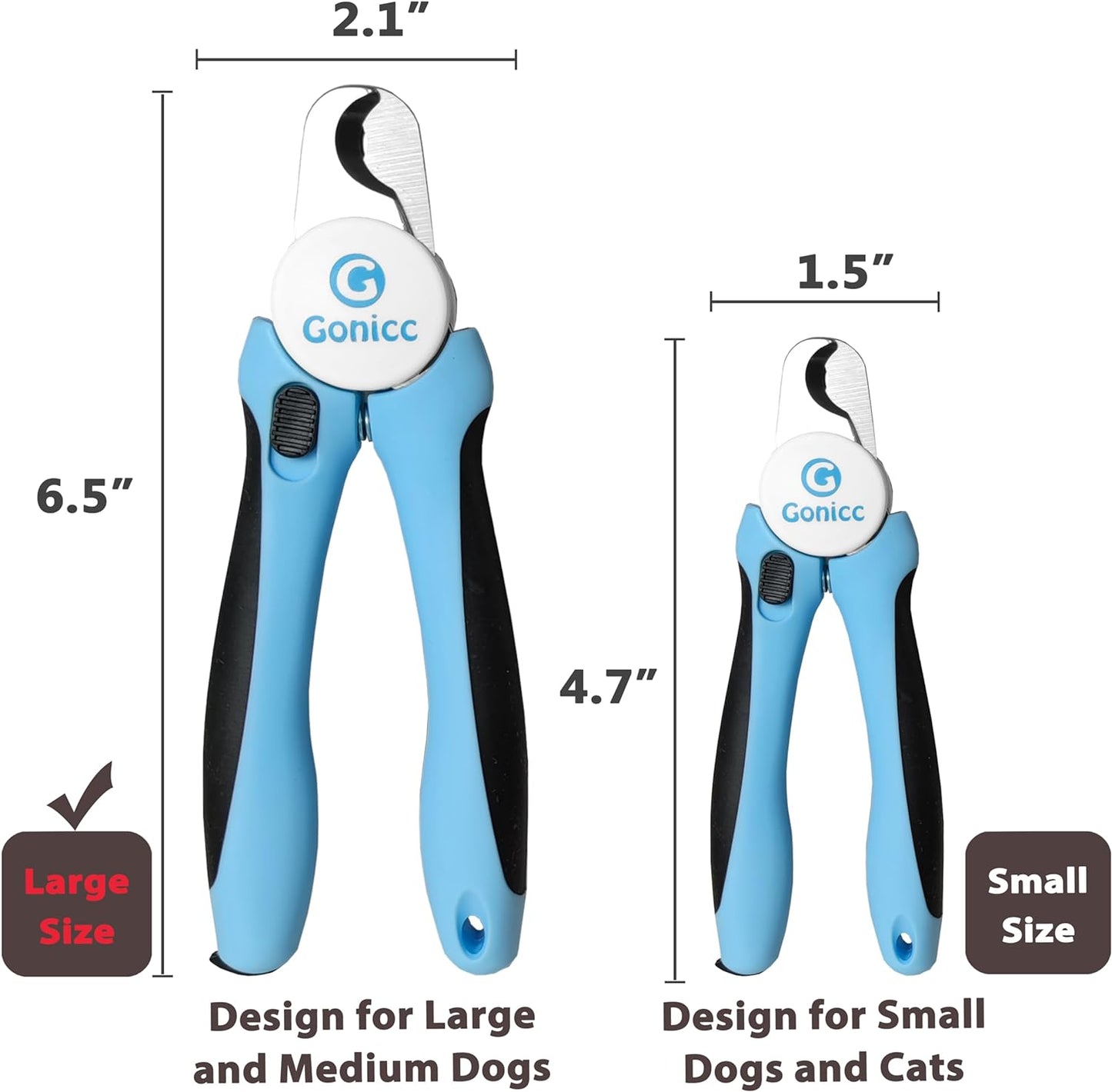 Dog & Cat Pets Nail Clippers and Trimmers with Safety Guard to Avoid Overcutting Professional Grooming Tool for Pets