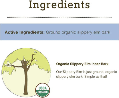 Organic Slippery Elm for Dogs and Cats | Digestive Aid | Constipation & Diarrhea Relief | Megaesophagus Support | USDA Organic