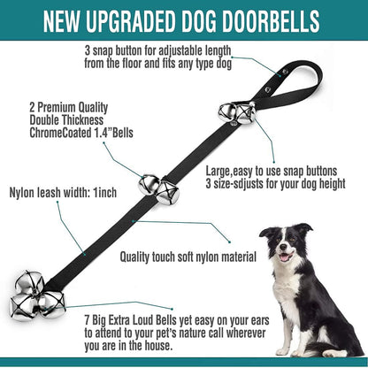 2 Pack Dog Doorbells Premium Quality Training Potty